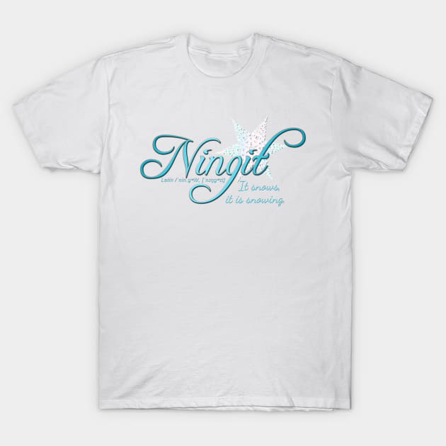 Ningit: It is snowing T-Shirt by LadyCaro1